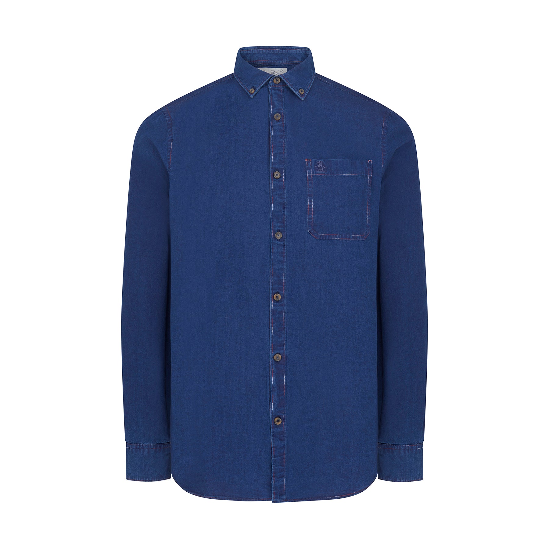 View Denim Space Dye Shirt In Dark Sapphire information