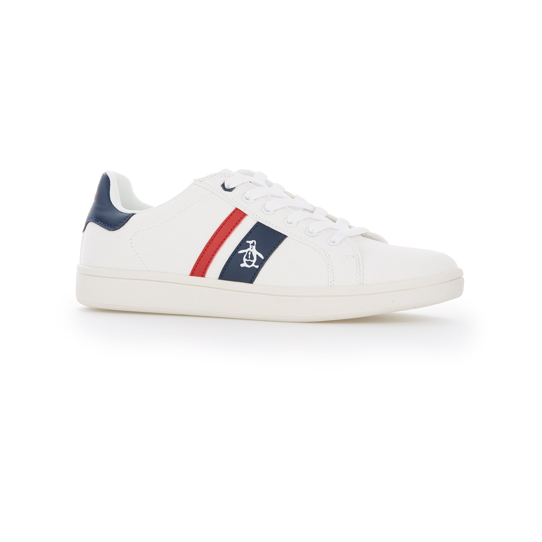 View Steadman Striped Trainers In NavyWhite information