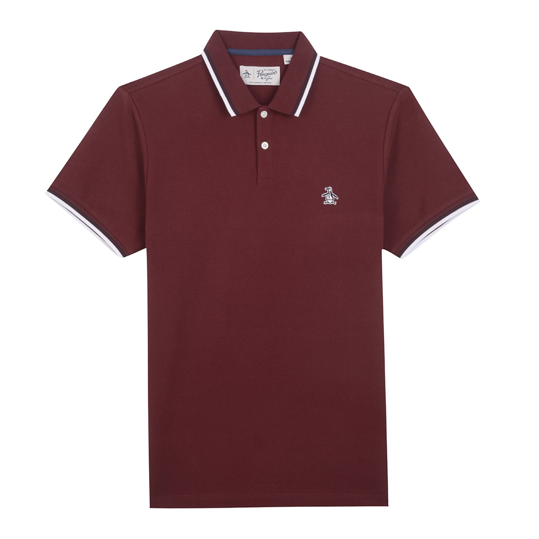 View Sticker Pete Organic Cotton Polo Shirt In Tawny Port information
