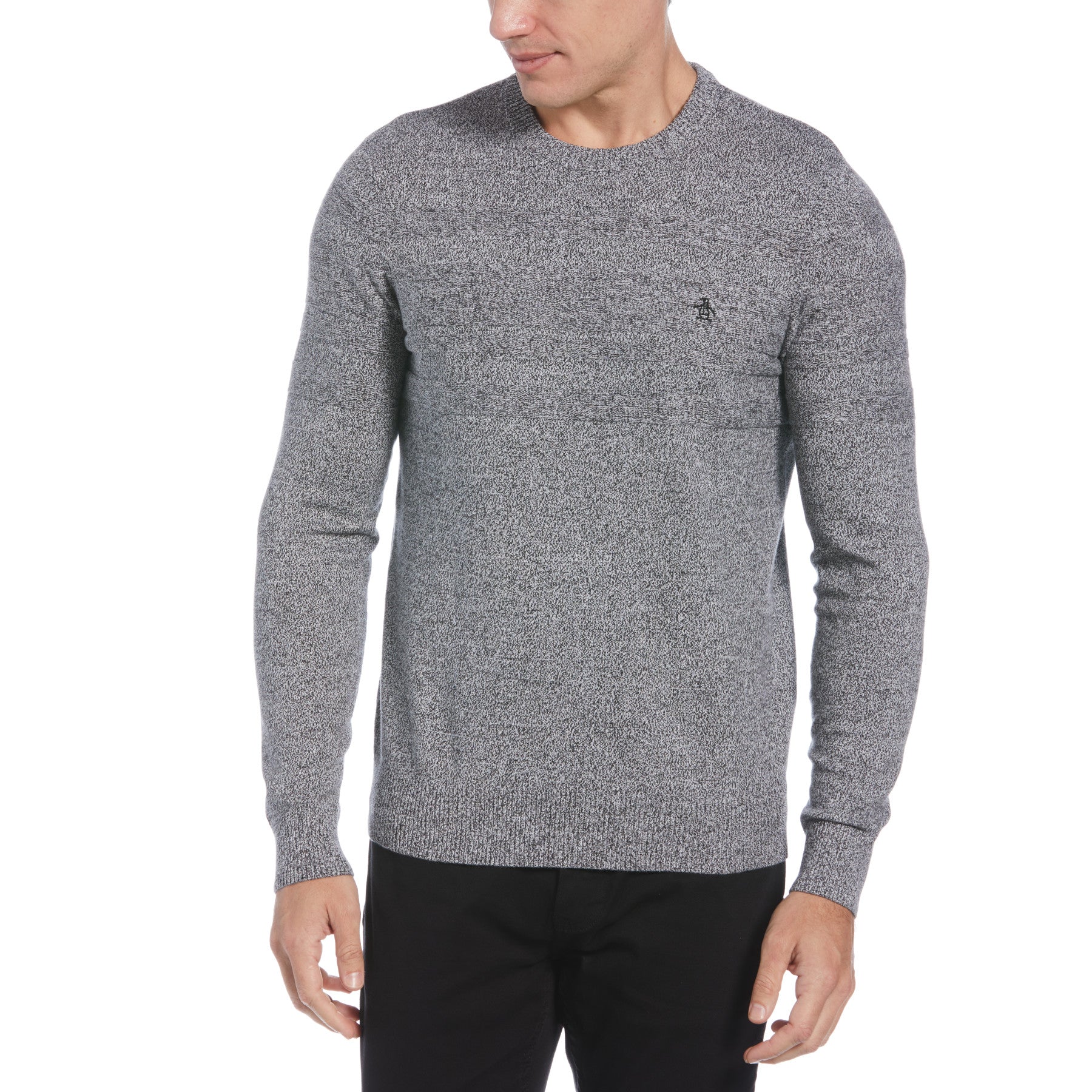 View Marled Crew Neck Jumper In Dark Charcoal Heather information