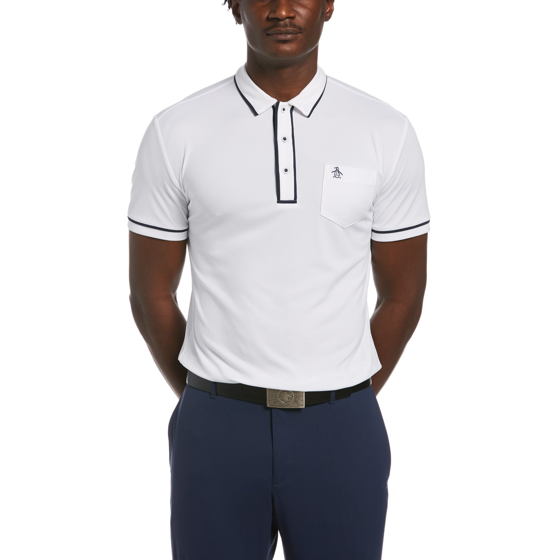 View Eco Performance Earl Golf Polo Shirt In Bright White information