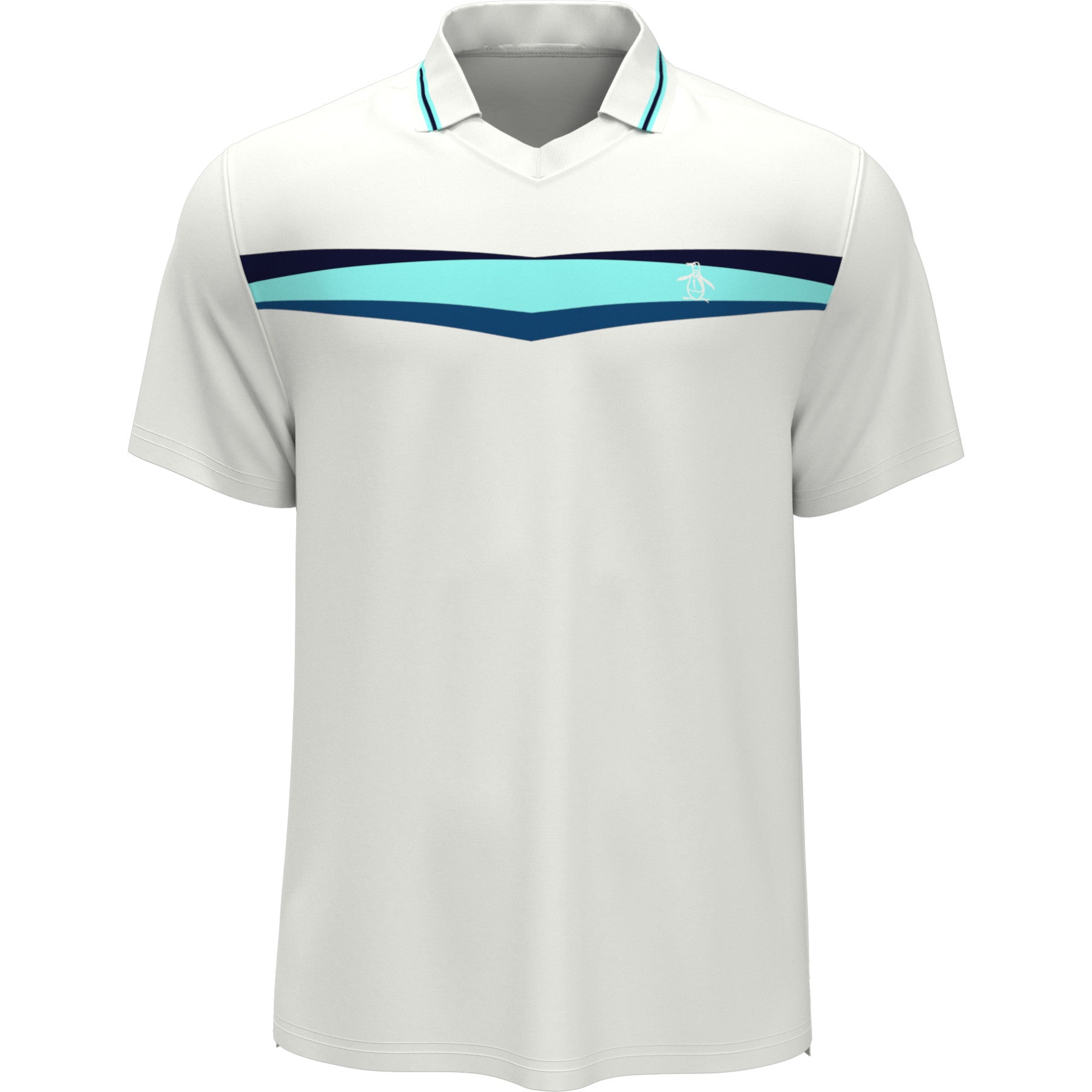 View Performance Heritage Print Tennis Polo In Bright White information