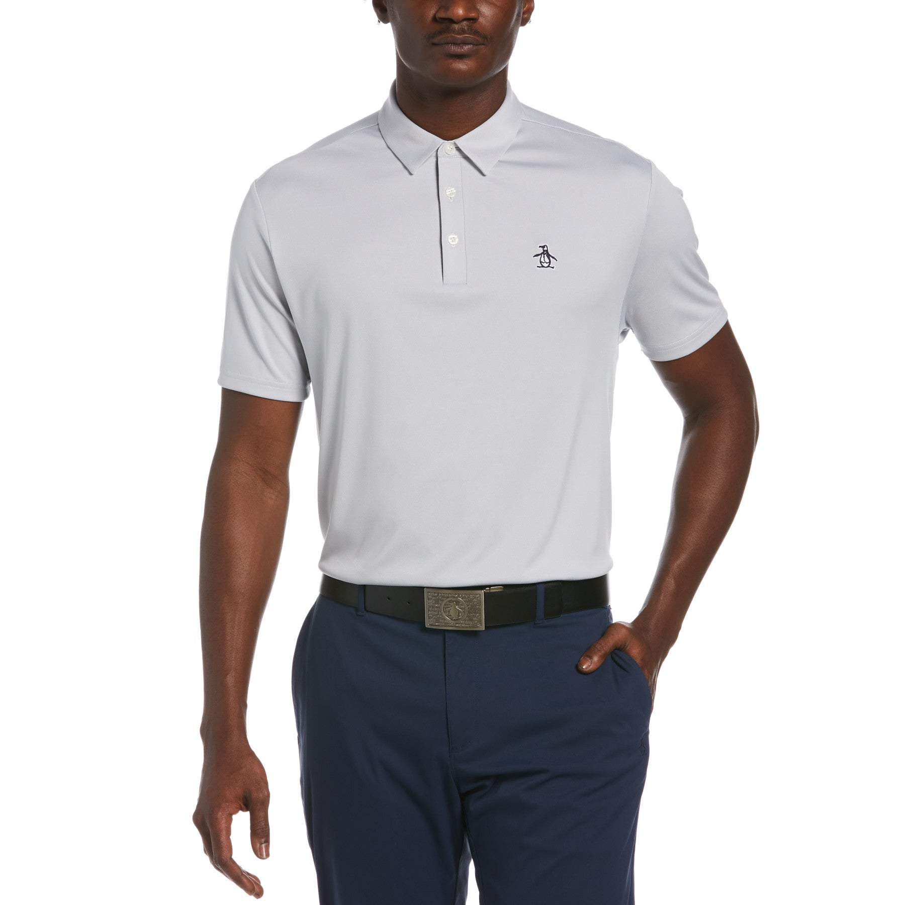 View Birdseye Golf Polo Shirt In Cloud Grey information