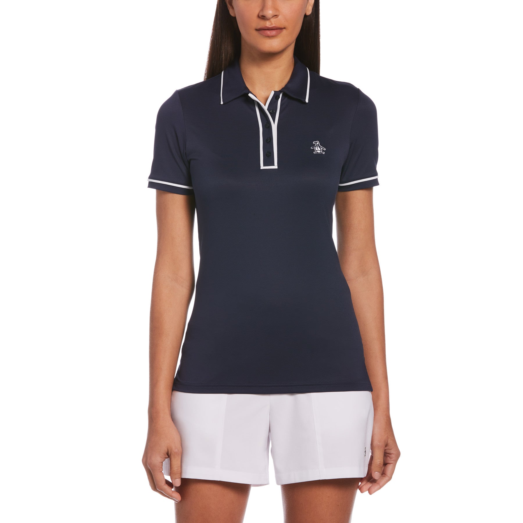 View Womens Veronica Golf Polo Shirt In Black Iris information