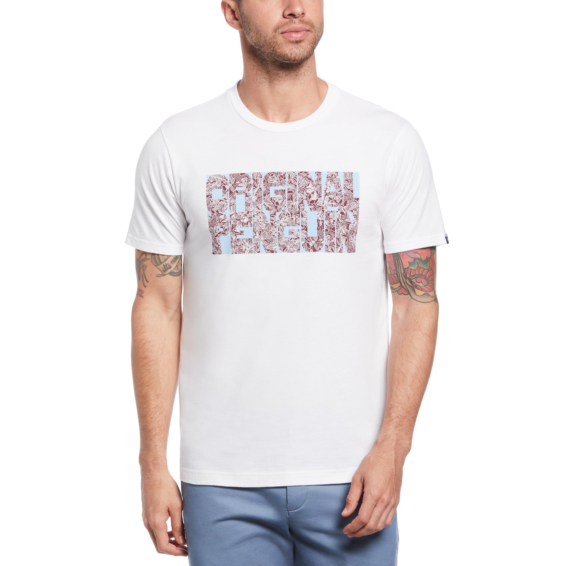 View Floral Cotton Logo TShirt In Bright White information