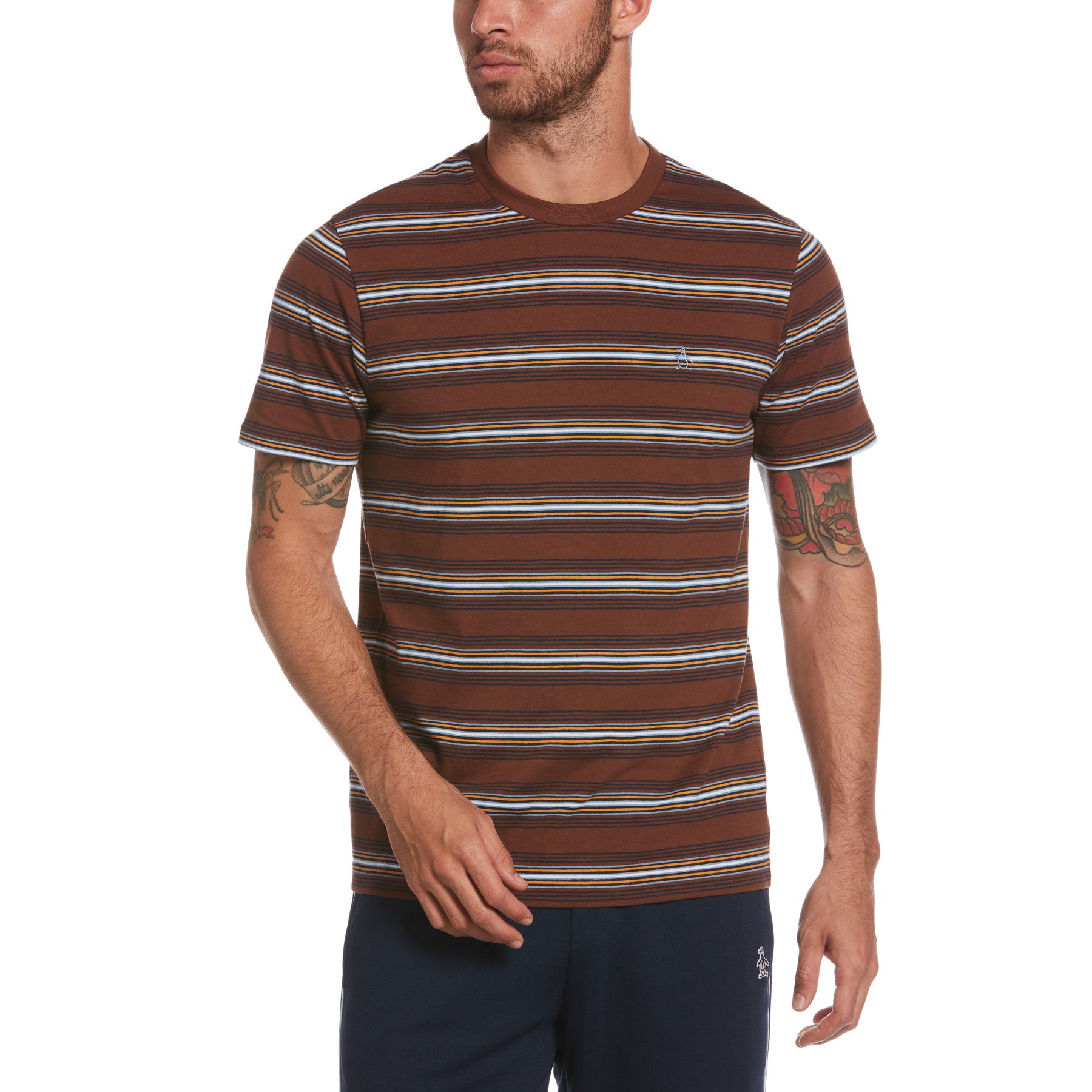 View Multi Stripe TShirt In Potting Soil information