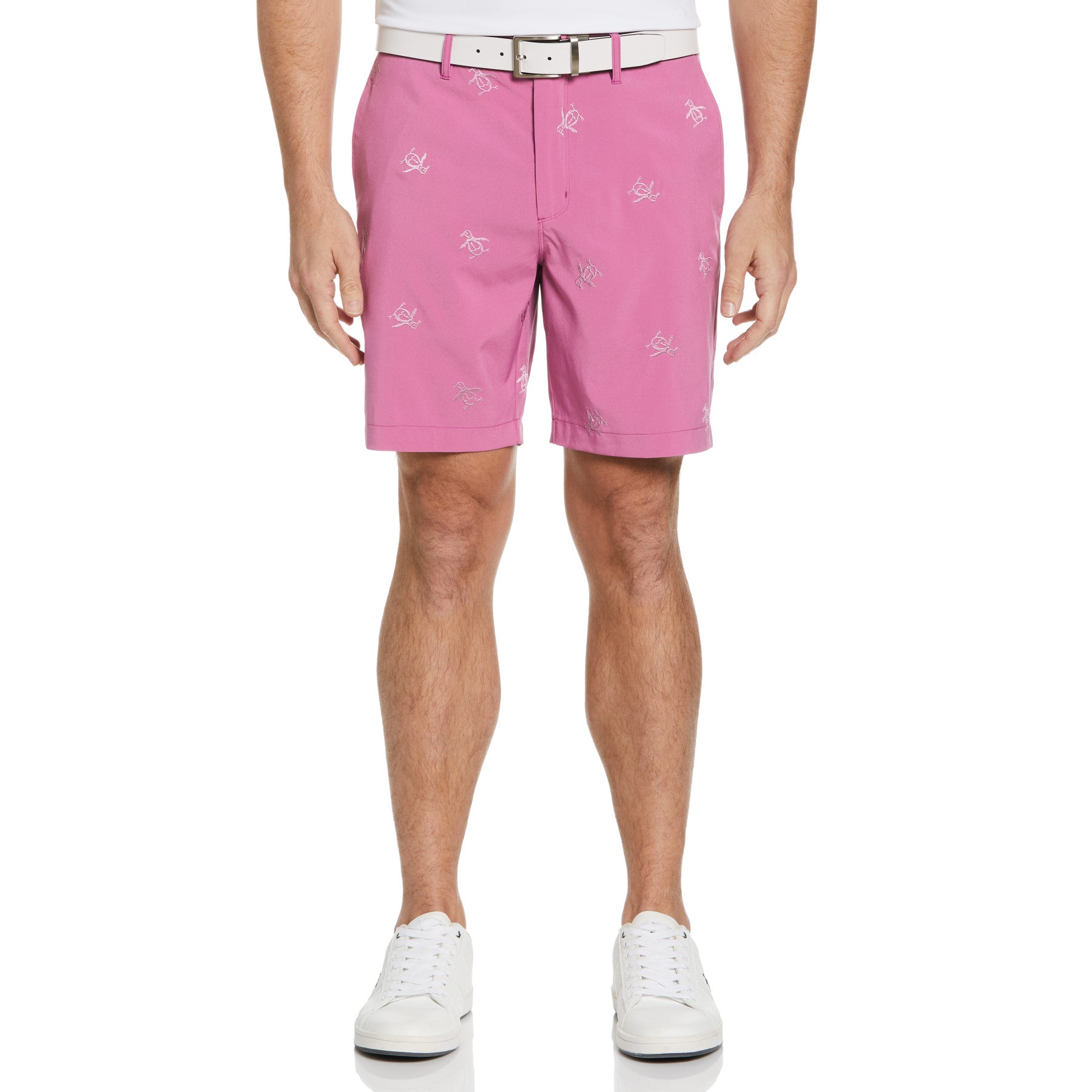 View Pete Embroidered Golf Shorts In Rose Bouquet information