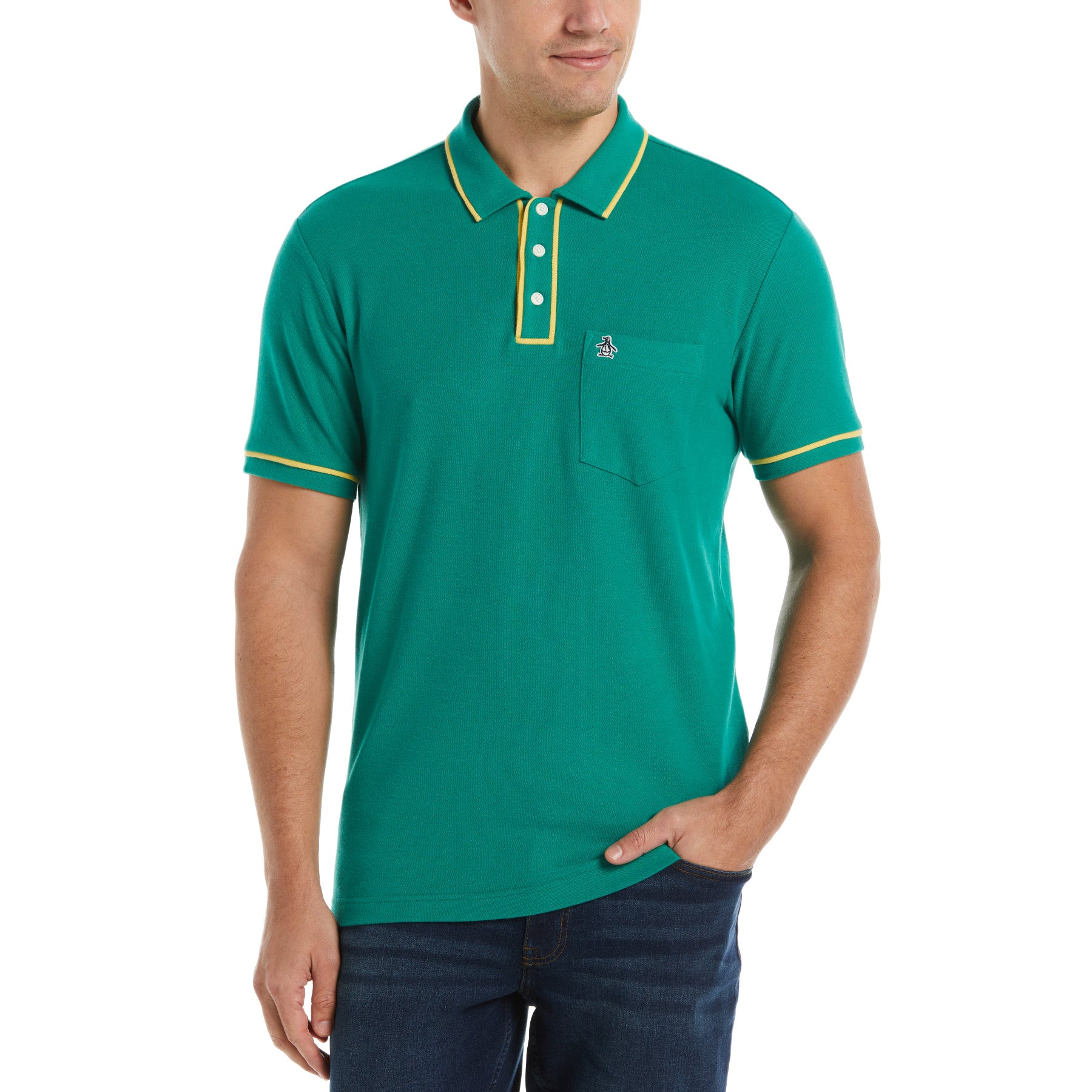 View Earl Organic Cotton Polo Shirt In Shady Glade information