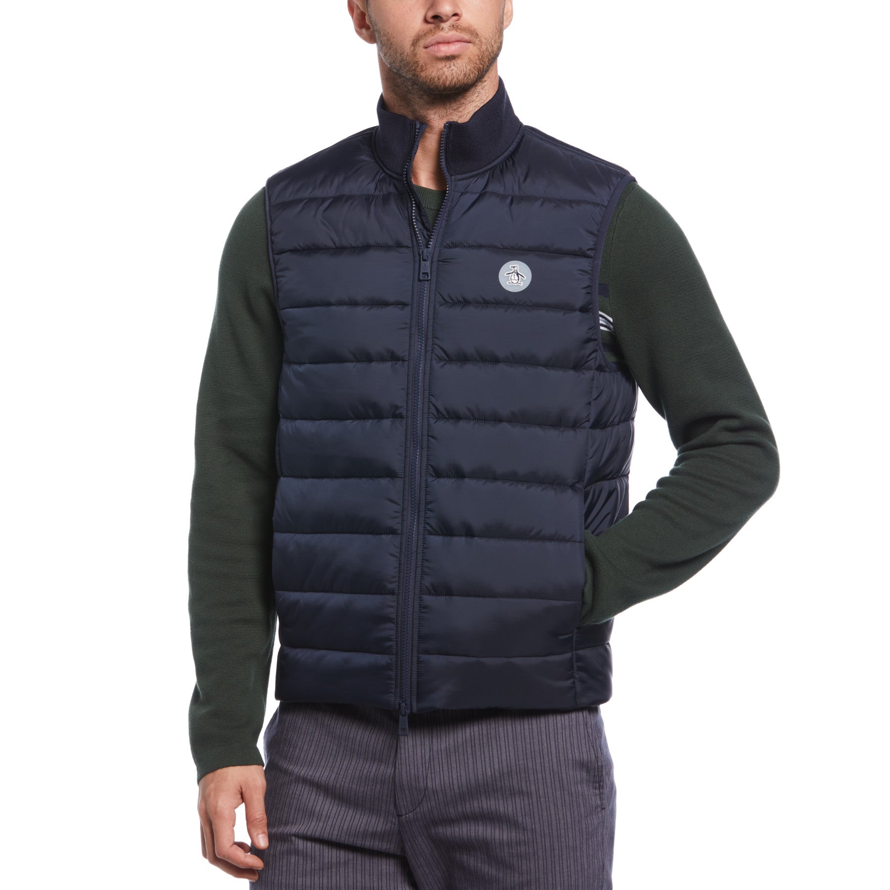 View Lightweight Puffer Gilet In Dark Sapphire information