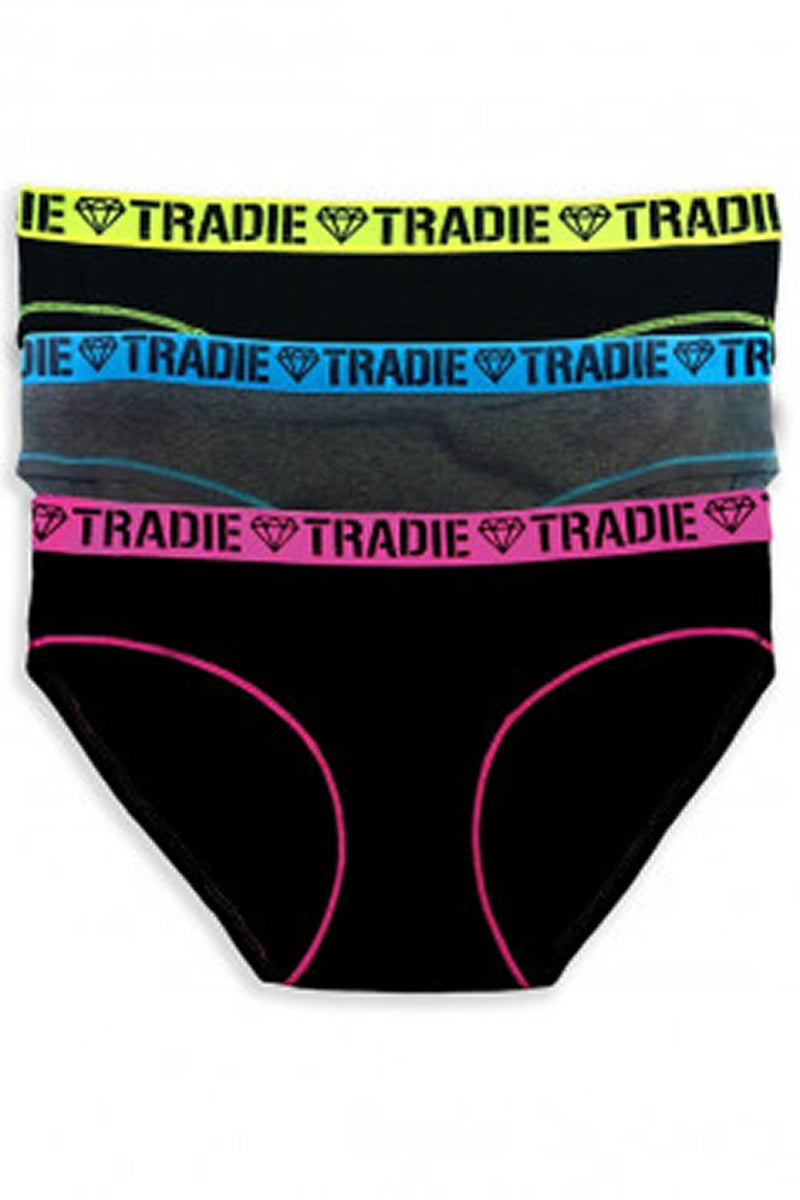 Tradie Women's FOCUS BIKINI Underwear - 3 PACK - UNDERWEAR