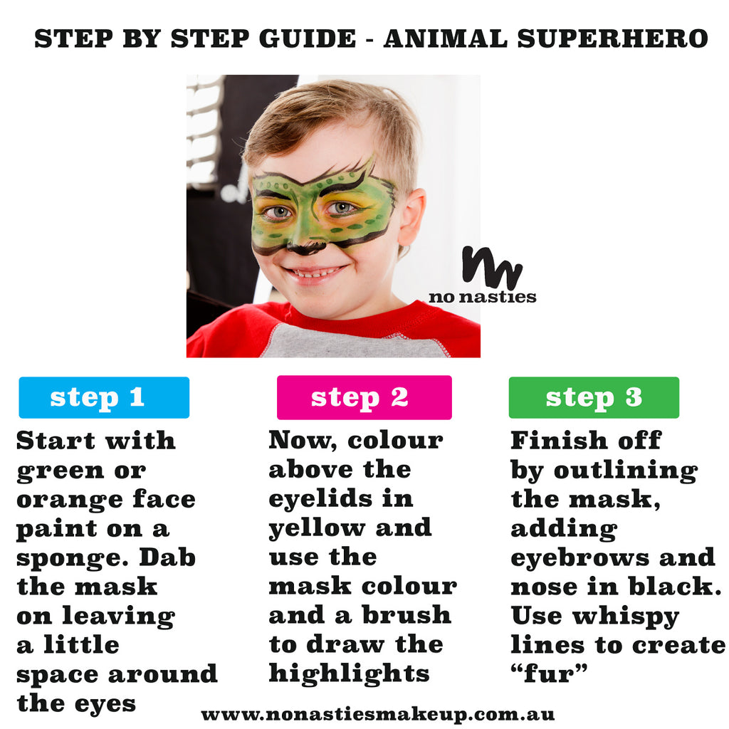 Superhero Facepainting Guide