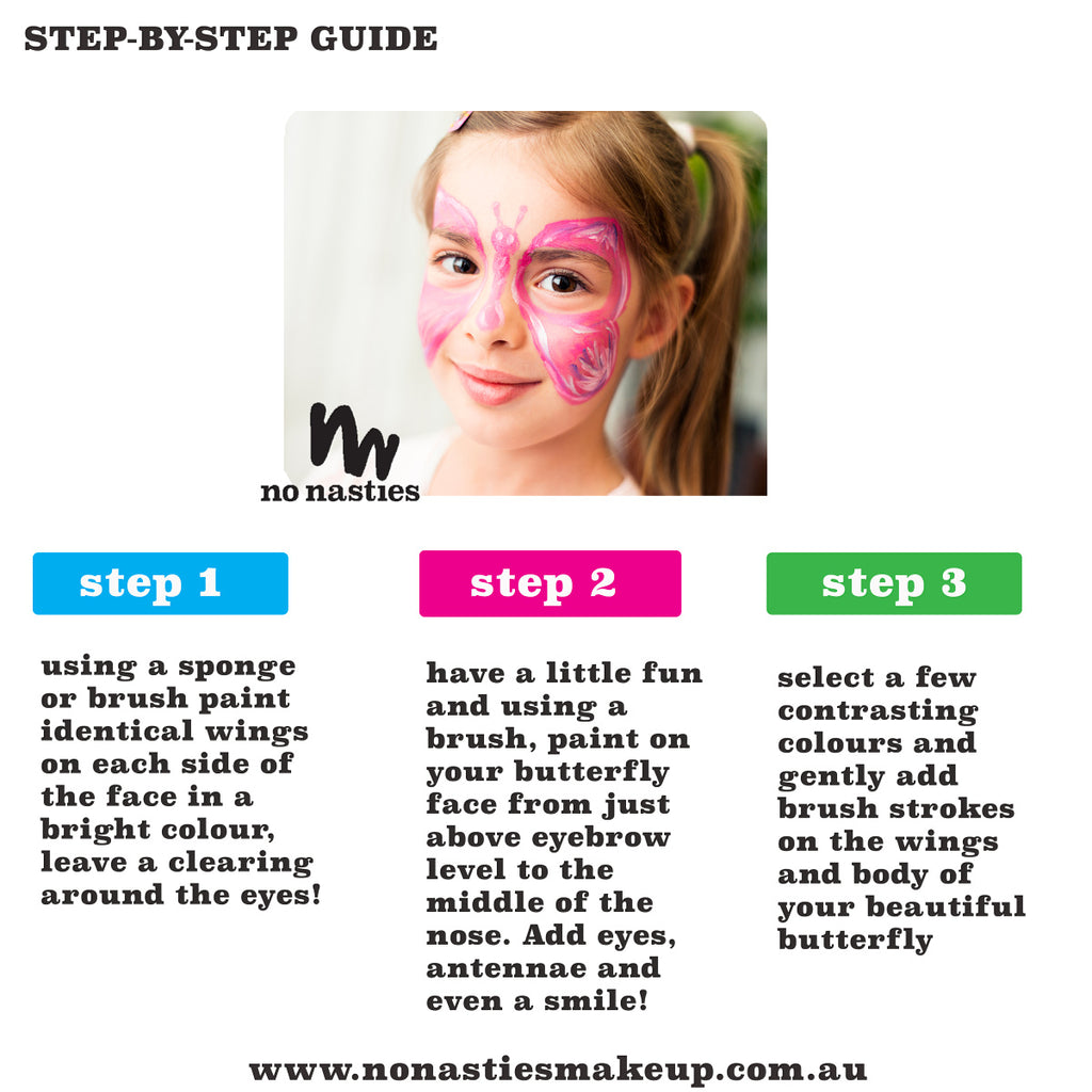 butterfly facepainting guide