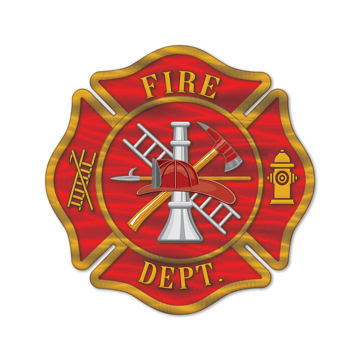 Personalized Firefighter Maltese Cross - Frontline Metal product image