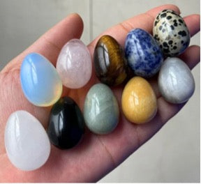 Crystal Stone Egg Polished Agate Quartz