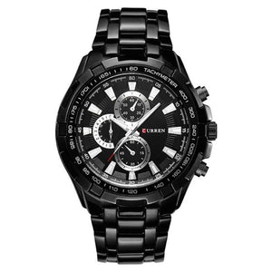 RELOJ CURREN ULTRA NEGRO - CLOCK-PERU