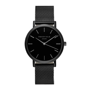 RELOJ ROSEFIELD DE ACERO NEGRO TOTAL