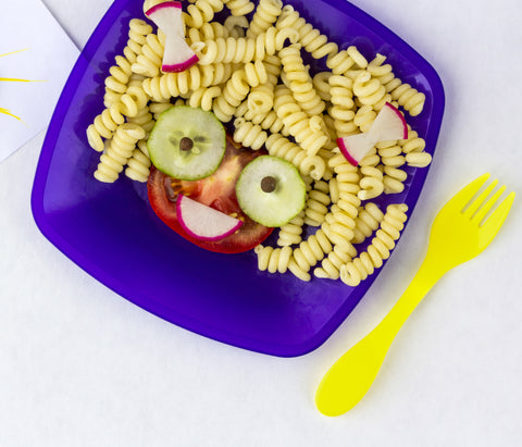 Pasta con verduras para niñas y niños