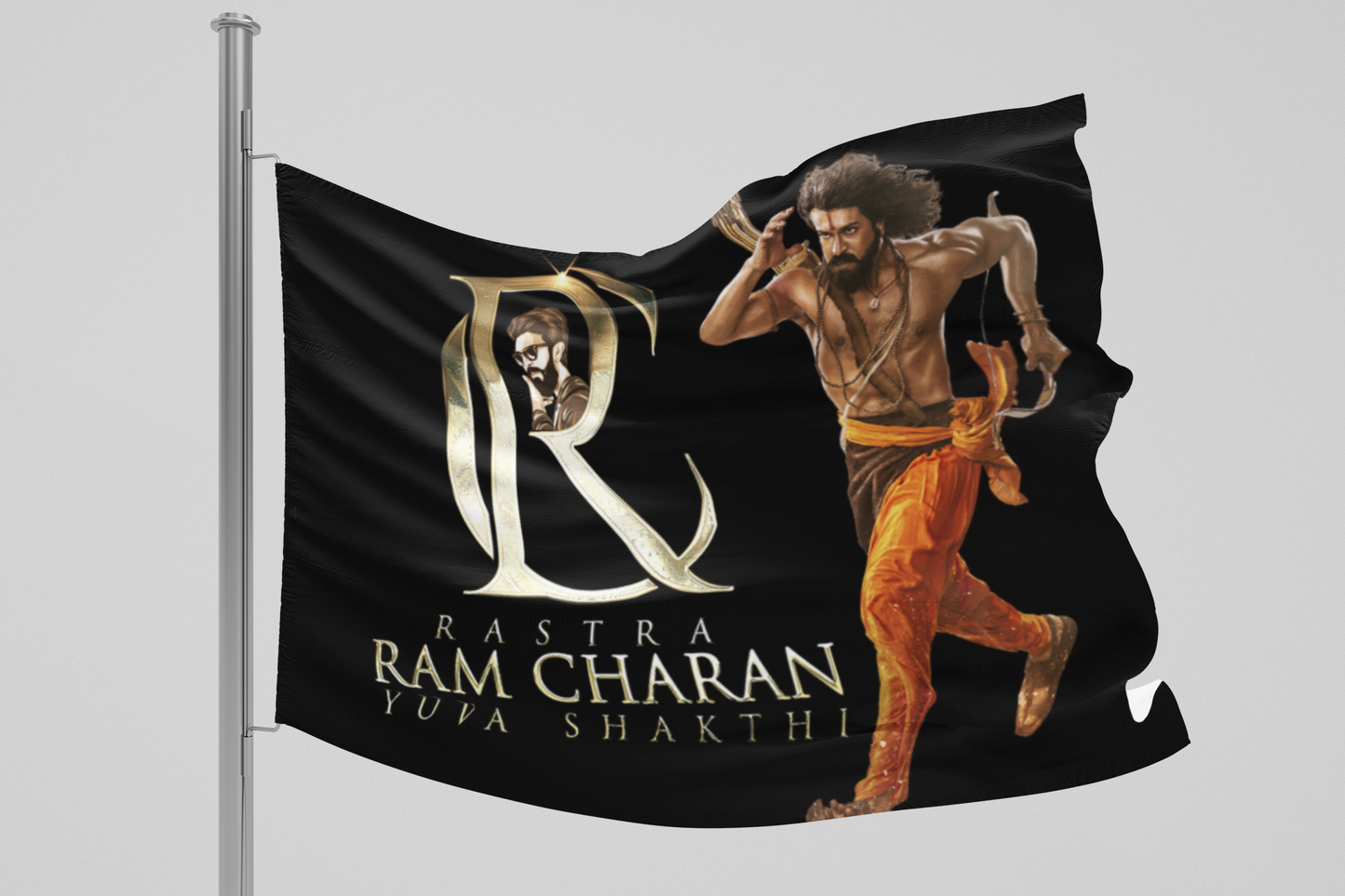 Ram Charan Yuva Shakthi Digital Printed Flags