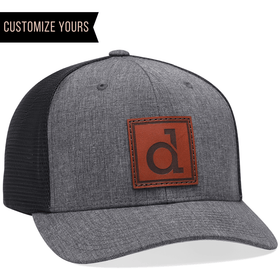 Custom FLEXFIT 110 | With Creations Hats Bulk Dekni Your | Discounts Patch Leather Logo 