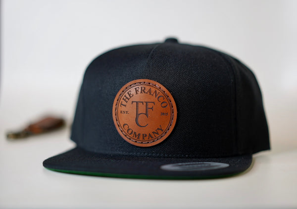 custom leather patch hats with your logo