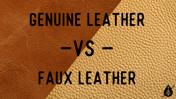 real leather vs faux leather vs vegan leather vegetable tanned leather custom leather goods dekni