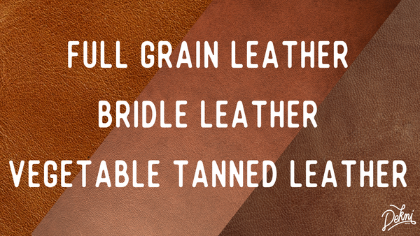 Iron-On Genuine Vegetable Tanned Leather Patch