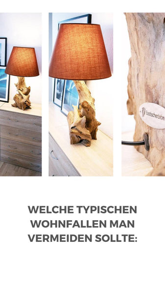 Wurzel Tischlampe Treibholz von Exotischerleben