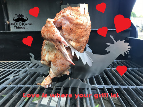 Beer can chicken stand: 'Merica Biker Chick – Toms RiDICKulous Things