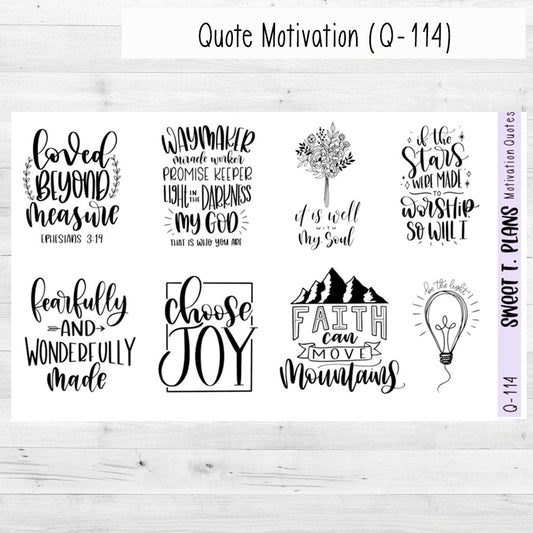 Funny Quotes Planner Sticker Sheet (Q102 Q103)
