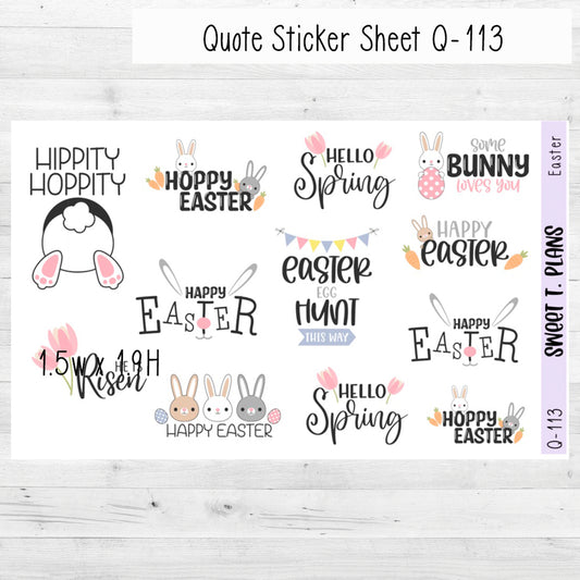 Positive Quotes Planner Sticker Sheet (Q110 Q111) – Sweet T. Plans