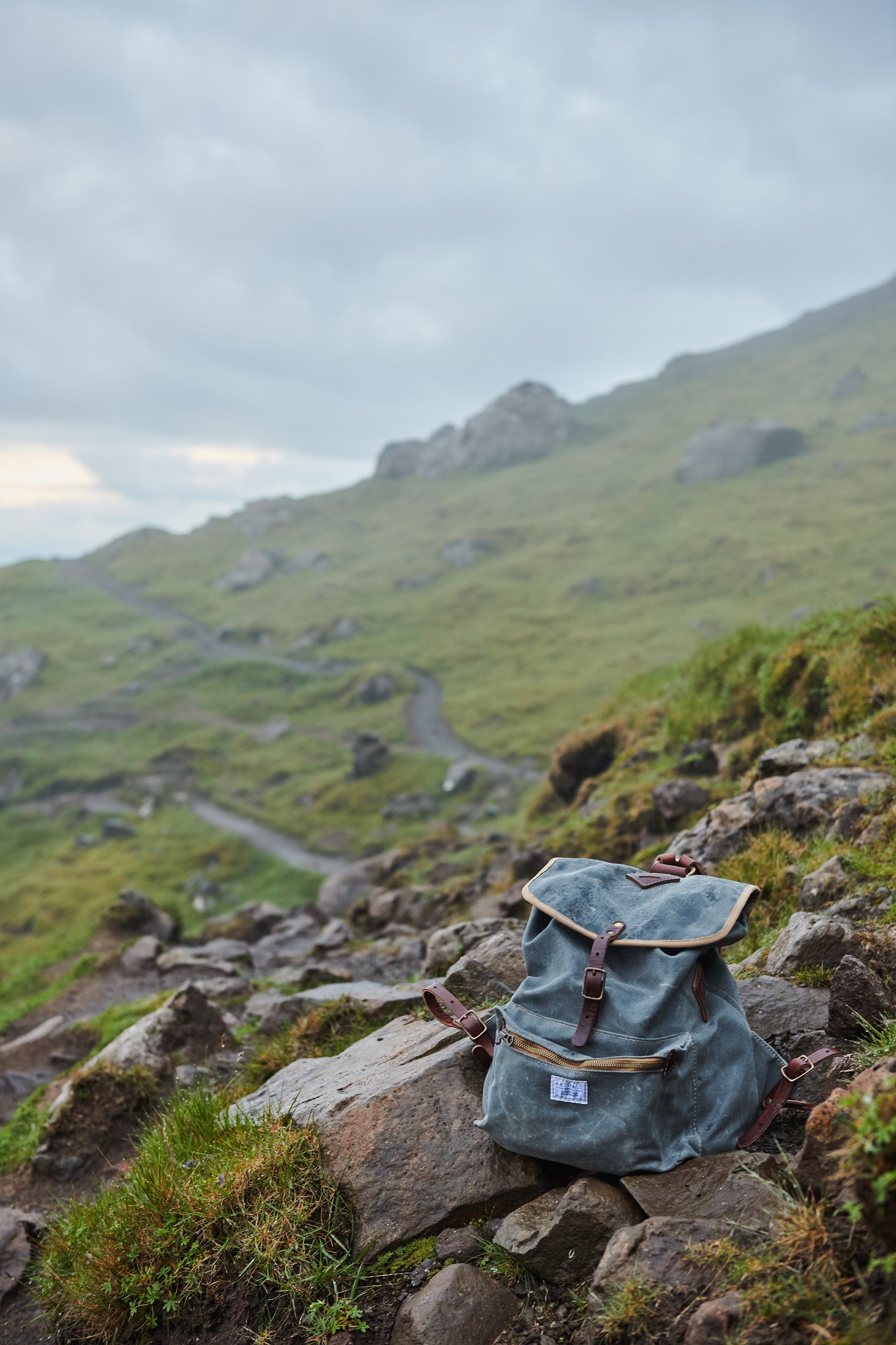 ARTIFACT Wax Twill Backpack in Isle of Skye Scotland