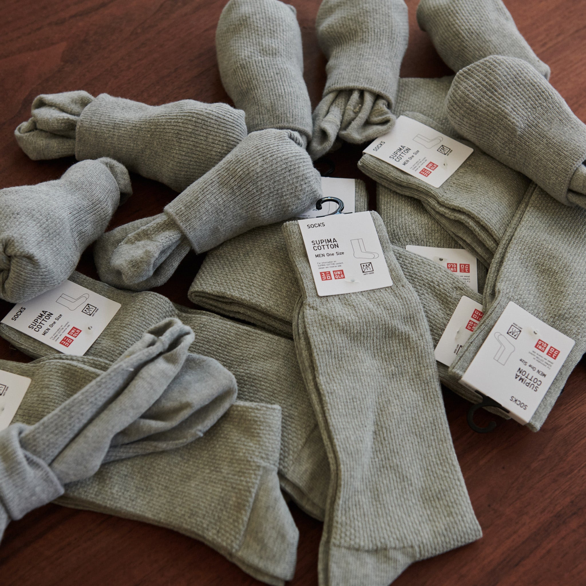 UNIQLO Supima Cotton Pique Socks 