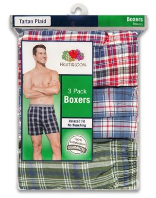 MENS 3 PACK WOVEN BOXERS