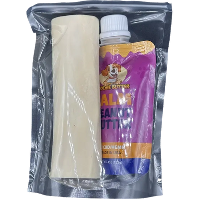 Poochie Butter 2oz Squeeze Pack + Medium Toy Filler