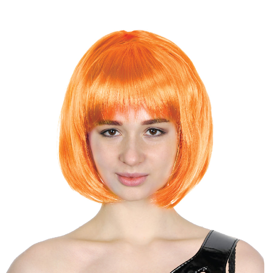 orange bob wig