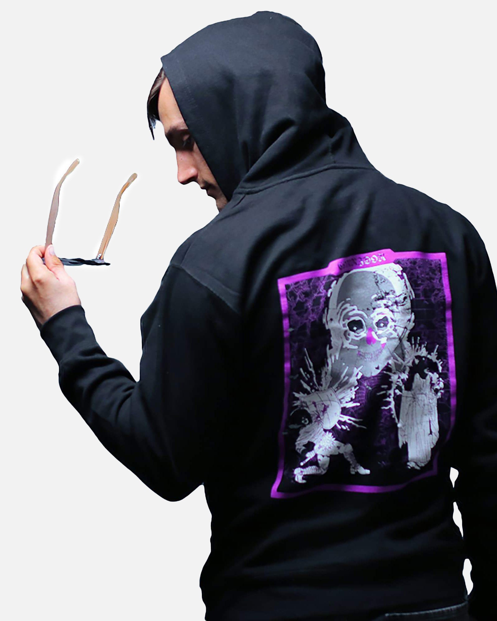 Download View Full-Zip Hooded Sweatshirt Mockup Â€" Back View ...