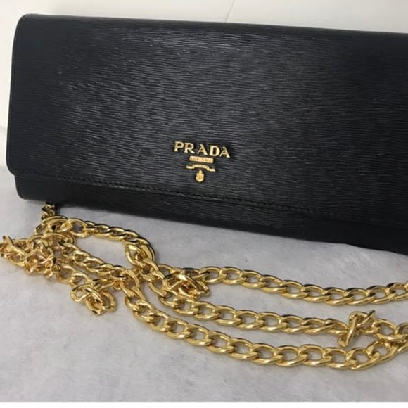 prada chain wallet