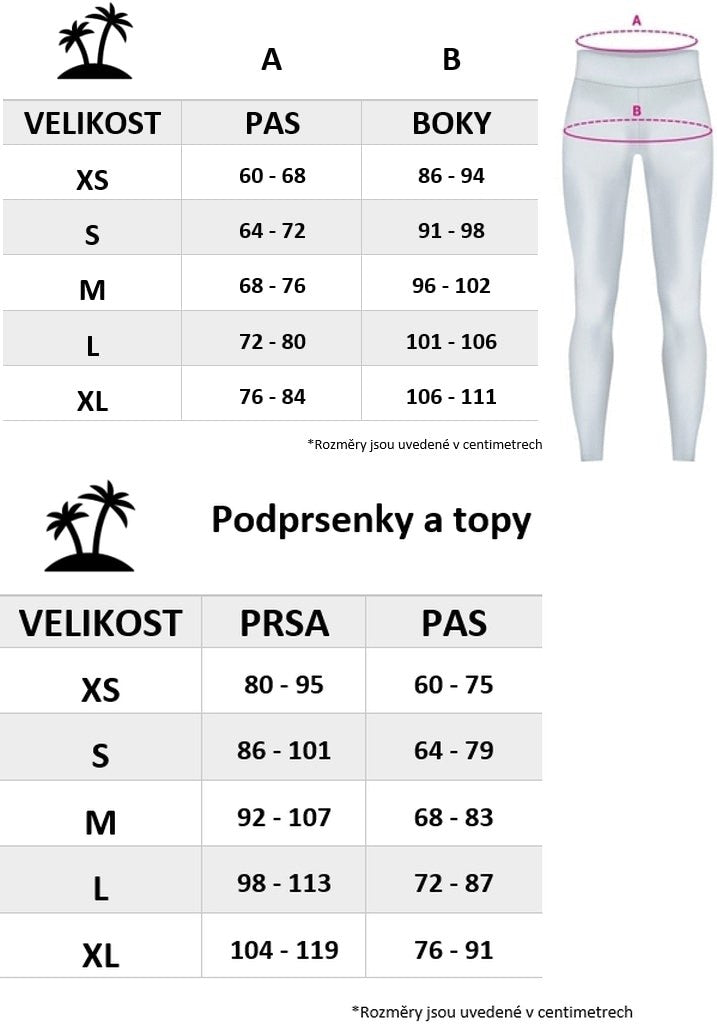 tabulka velikostí Palmswear