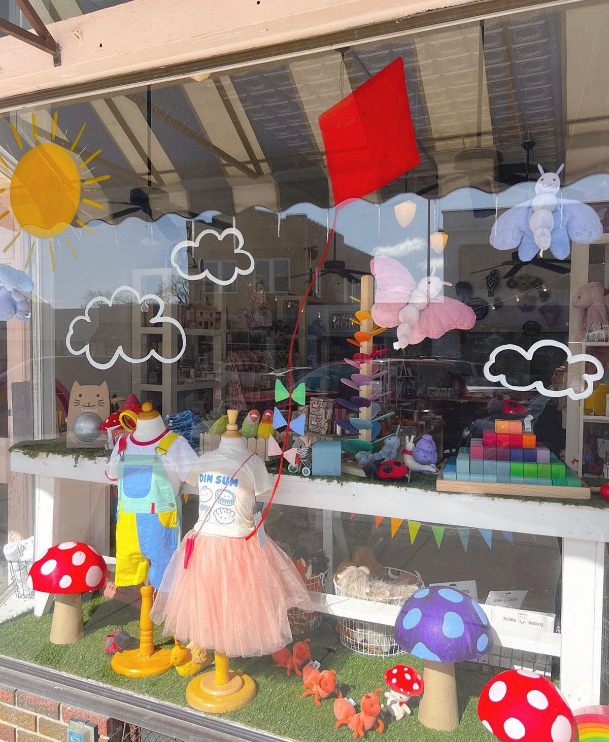 Window display from Paper Kite store