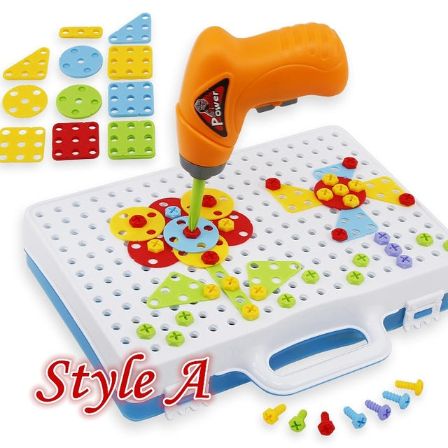 kids electric drill puzzle