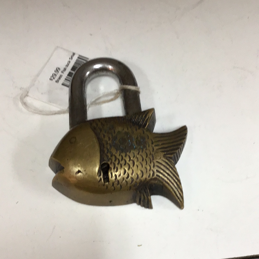 Brass Fish Lock Small