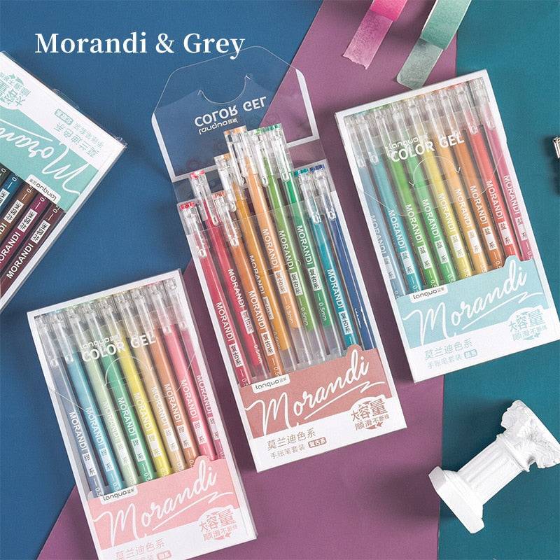 6 Morandi Colors Pastel Creative Cute Morandi Gel Pen School