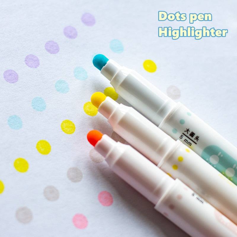 Monami Highlighter Pen Set 6pcs Grey Mood