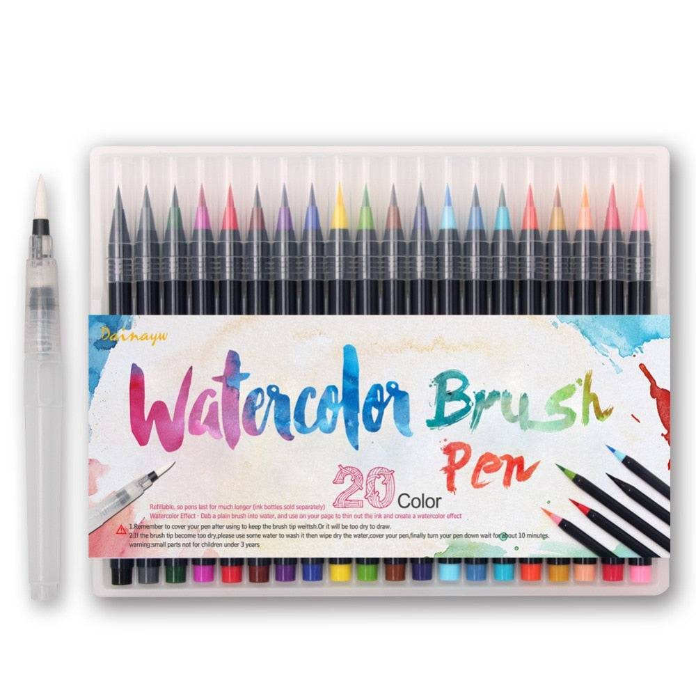 Futurecolor Calligraphy Brush Pens – Raspberry Stationery