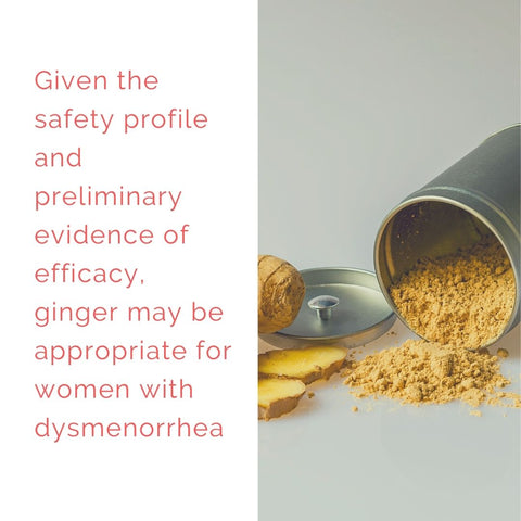 Ginger has been shown to be as effective as Ibuprofen / NSAIDS