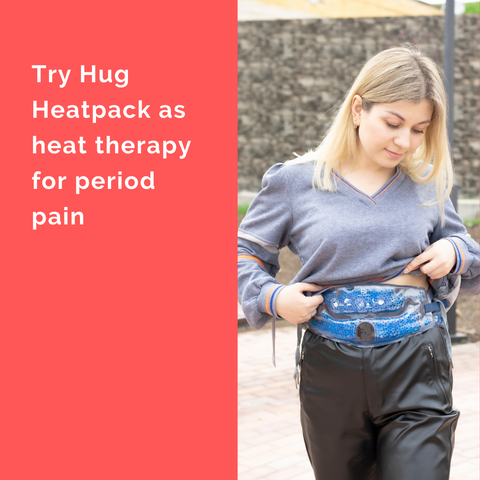 Hug Wearable Heat Pack for Period Pain