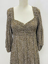 Olive Animal Printed Midi Dress- -Trendy Me Boutique, Granada Hills California