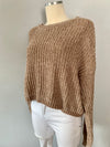 Taupe Chenille Sweater- -Trendy Me Boutique, Granada Hills California