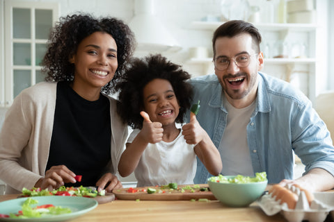 Healthy Family Avoiding Toxic Metals