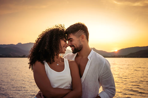 Happy Couple with Optimal Free Testosterone Levels - Saliva Hormone Test